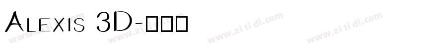 Alexis 3D字体转换